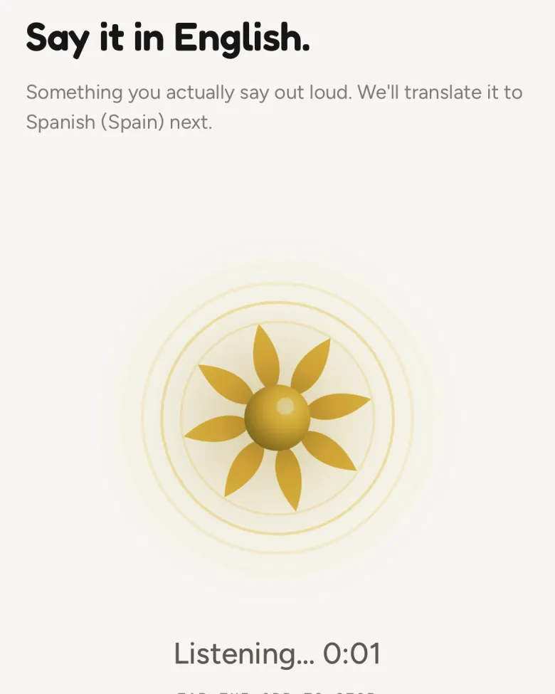 The Antheo app — say it, or type it