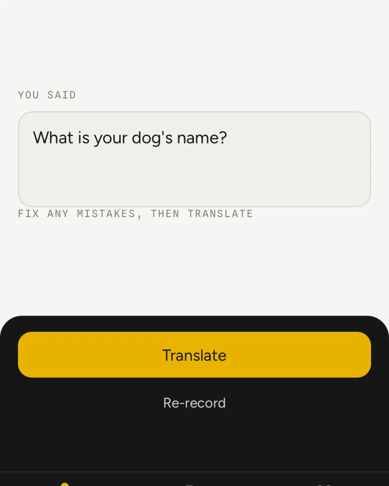 The Antheo app — into natural, native speech